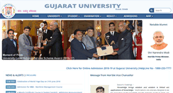 Desktop Screenshot of gujaratuniversity.ac.in